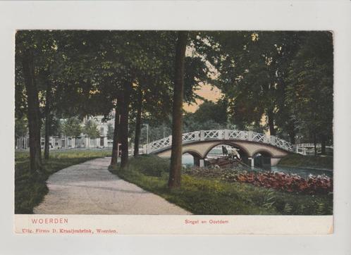 Woerden - Singel en Oostdam * 250806-05, Verzamelen, Ansichtkaarten | Nederland, Gelopen, Utrecht, Voor 1920, Ophalen of Verzenden