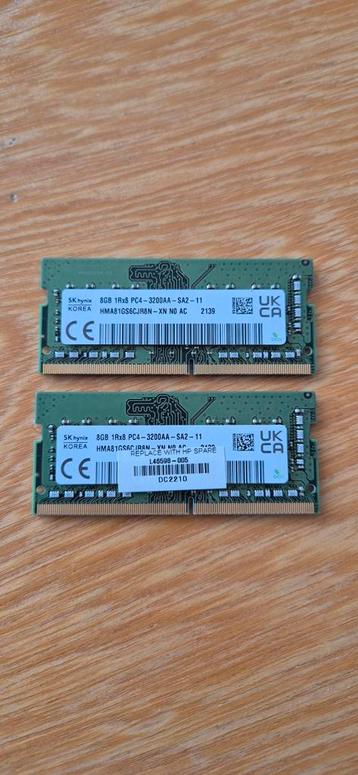 2x 8GB SK Hynix DDR4 3200MHz Laptop Geheugen beschikbaar voor biedingen