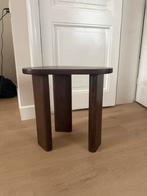 H&M HOME BIJZETTAFELTJE VAN MANGOHOUT, Huis en Inrichting, Minder dan 55 cm, Rond, Zo goed als nieuw, Ophalen
