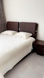 Tweepersoonsbed bed 180 bruin Eric kuster status italy, Huis en Inrichting, Slaapkamer | Boxsprings, 180 cm, Ophalen of Verzenden