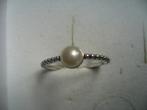 ZILVEREN RING MET ECHTE PAREL MAAT 19 NIEUW, Antiek en Kunst, Verzenden, Zilver