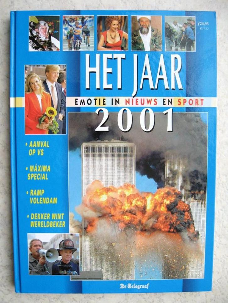 9 x diverse De Telegraaf HET JAAR emotie in nieuws en sport, Boeken, Geschiedenis | Wereld, Zo goed als nieuw, Overige gebieden