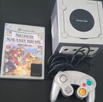 Nintendo GameCube + Controller + Super Smash Bros. Melee, Vechten, Ophalen of Verzenden, Zo goed als nieuw, 3 spelers of meer