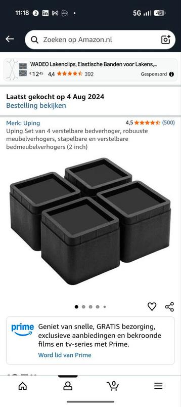 Bedverhogers - 8 stuks beschikbaar voor biedingen