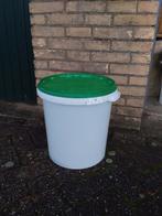 Emmers groot 30 liter met deksel, Huis en Inrichting, Emmers, Ophalen of Verzenden, Kunststof, Met deksel