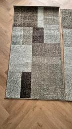 Vloerkleed Casa Blok - grijs / blauw - 80x150 cm, Ophalen, Grijs, 100 tot 150 cm, 50 tot 100 cm