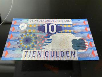 Net biljet 10 Nederlandse gulden, IJsvogel beschikbaar voor biedingen