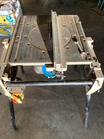 Professionele zaagmachine + 5 zaagbladen, Doe-het-zelf en Verbouw, Gereedschap | Zaagmachines, Ophalen, Gebruikt, Cirkelzaag, 70 mm of meer