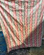 Vintage DUBBEL GEVOERD FLANEL gordijn 2900 gram 270 x 80 cm, Gebruikt, 200 cm of meer, Groen, 50 tot 100 cm