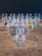 lot 15st Duvel bier-glazen limited edition glas art-glass, Ophalen of Verzenden, Zo goed als nieuw, Glas of Glazen, Duvel