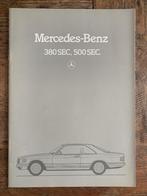 Folder, brochure Mercedes-Benz 380 SEC 500 SEC 1984, Nieuw, Mercedes-Benz, Mercedes, Ophalen of Verzenden