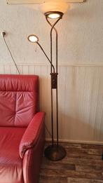 Staande lamp met leeslamp, Huis en Inrichting, Lampen | Vloerlampen, Ophalen, Gebruikt, 150 tot 200 cm