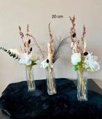 Drie glazen vazen met decoratie, Ophalen of Verzenden, Nieuw
