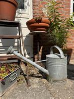 Brocante gieter zink met broes, Ophalen, Gebruikt, IJzer