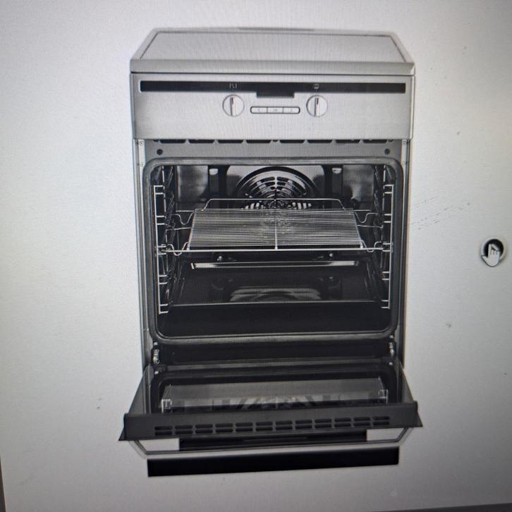 NIEUW Vrijstaand INDUCTIE FORNUIS - EL.OVEN - 60cm - RVS, Witgoed en Apparatuur, Fornuizen, Nieuw, Vrijstaand, Inductie, 4 kookzones