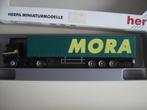 Mercedes trekker oplegger MORA (Herpa), Verzenden, Gebruikt, Bus of Vrachtwagen, Herpa