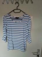 84 Wit shirtje met blauwe streep van pescara maat M, Maat 38/40 (M), Wit, Ophalen of Verzenden, Zo goed als nieuw