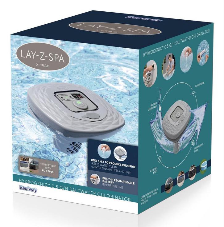 Lay-Z-Spa Hydrogenic Zoutwater Chlorinator incl Zout, Tuin en Terras, Bubbelbaden en Hottubs, Nieuw, Opblaasbaar, Filter, Ophalen of Verzenden