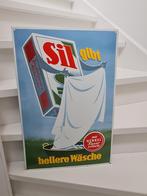 Emaille bord Sil 1980, Verzamelen, Ophalen of Verzenden, Zo goed als nieuw, Reclamebord