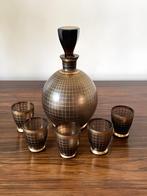 Prachtige Art Deco likeurkarafset uit de jaren 30, Antiek en Kunst, Antiek | Glas en Kristal, Ophalen of Verzenden