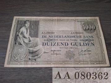 Zeldzaam mooi biljet 1000 gulden Grietje Seel, 1919 beschikbaar voor biedingen