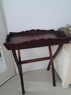 Mahonie houten butlertray, Ophalen of Verzenden, Zo goed als nieuw