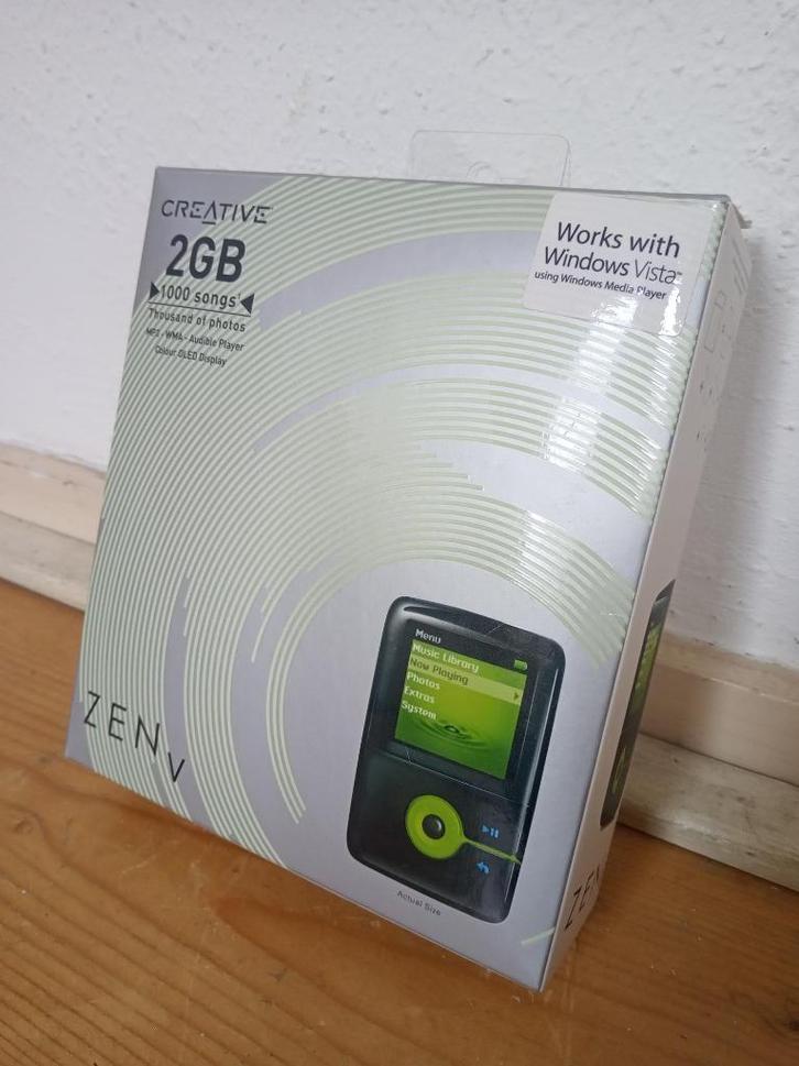 Creative Zen V 2GB MP3 Media Player New Old Stock, Audio, Tv en Foto, Mp3-spelers | Overige merken, Nieuw, 2 tot 10 GB, Creative