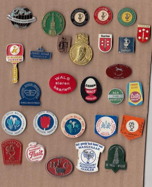 Verzameling Haarlem speldjes Sierkan IJs Stadswapen, Verzamelen, Speldjes, Pins en Buttons, Gebruikt, Speldje of Pin, Overige onderwerpen