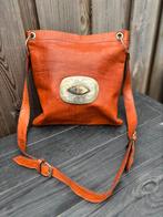 Vintage unieke schoudertas, Ophalen of Verzenden, Zo goed als nieuw, Oranje