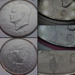 1972-D Ike Eisenhower Dollar + error filled die / grease, Verzenden, Noord-Amerika, Losse munt