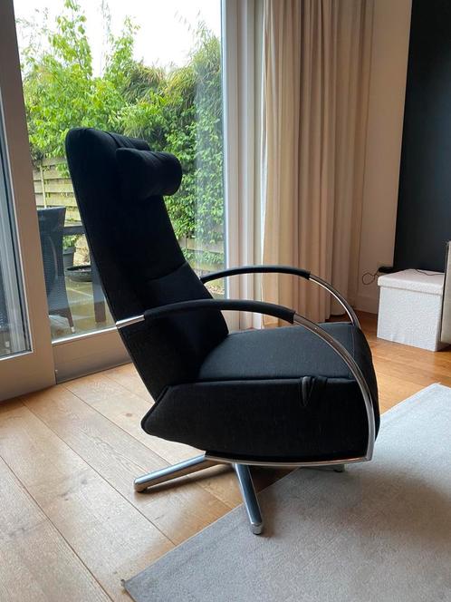 Relax fauteuil antraciet, Huis en Inrichting, Fauteuils, Gebruikt, Stof, Minder dan 50 cm, Ophalen