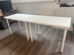 2 Ikea bureaus wit, Ophalen, 50 tot 100 cm, 100 tot 150 cm, Tot twee personen