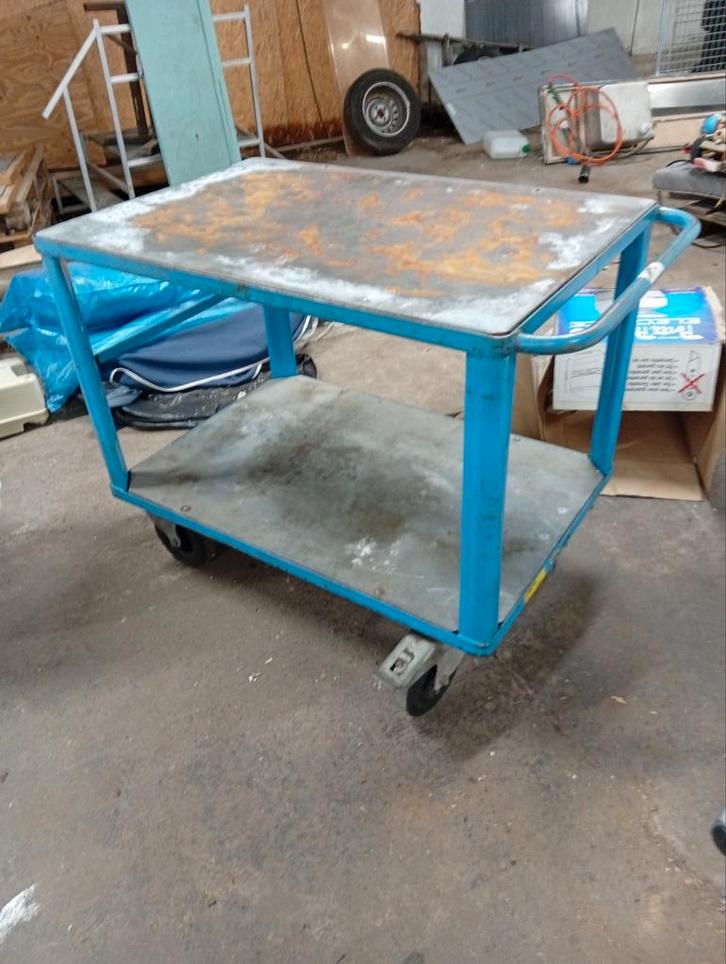 Robuuste Magazijnwagen / Orderpicker Kar 100x70x80cm, Doe-het-zelf en Verbouw, Transportwagens, Ophalen