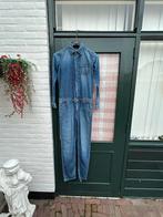 Denim Jumpsuit Lange Mouw - Loose Fit, Blauw, Ophalen of Verzenden, Zo goed als nieuw, Onder de knie