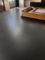 Woood blok salontafel set van drie zwart, Huis en Inrichting, Tafels | Salontafels, Ophalen, 50 tot 100 cm, Rond, Zo goed als nieuw