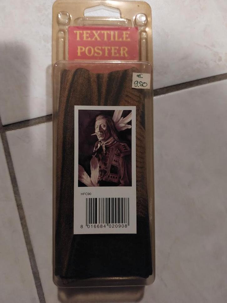 Textiel Poster Indiaan - Nieuw in Verpakking, Verzamelen, Posters, Ophalen of Verzenden