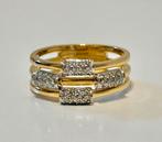 Prachtige 18 karaat gouden bandring 8,4 gram met diamant!, 18 tot 19, Ophalen of Verzenden, Met edelsteen, Dame
