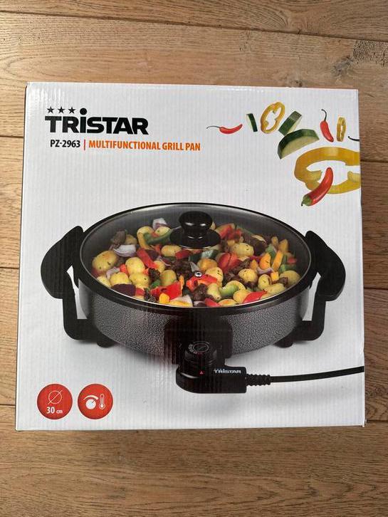 TriStar Multifunctionele Grillpan PZ-2963, Witgoed en Apparatuur, Grillplaten, Nieuw, Tafelgrill, Vaatwasmachinebestendig, Ophalen of Verzenden