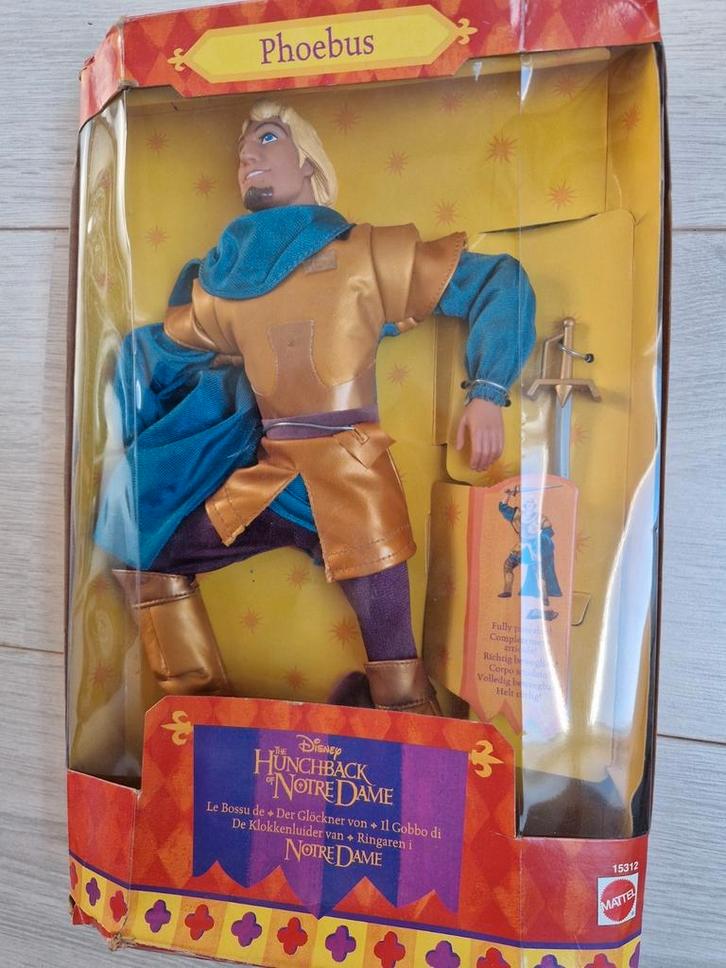 1995 mattel phoebus pop de klokkenluider van de notre dame, Verzamelen, Disney, Zo goed als nieuw, Beeldje of Figuurtje, Overige figuren