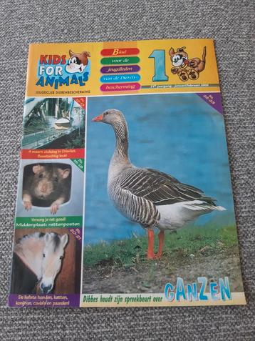 Kids for animals. Zangeres Anouk. Kruimeltje. Dibbes. Poster beschikbaar voor biedingen