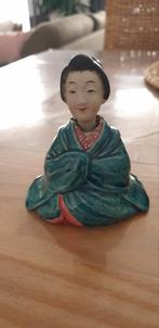 Chinese geisha magot - ja knikker beeldje, Antiek en Kunst, Ophalen of Verzenden
