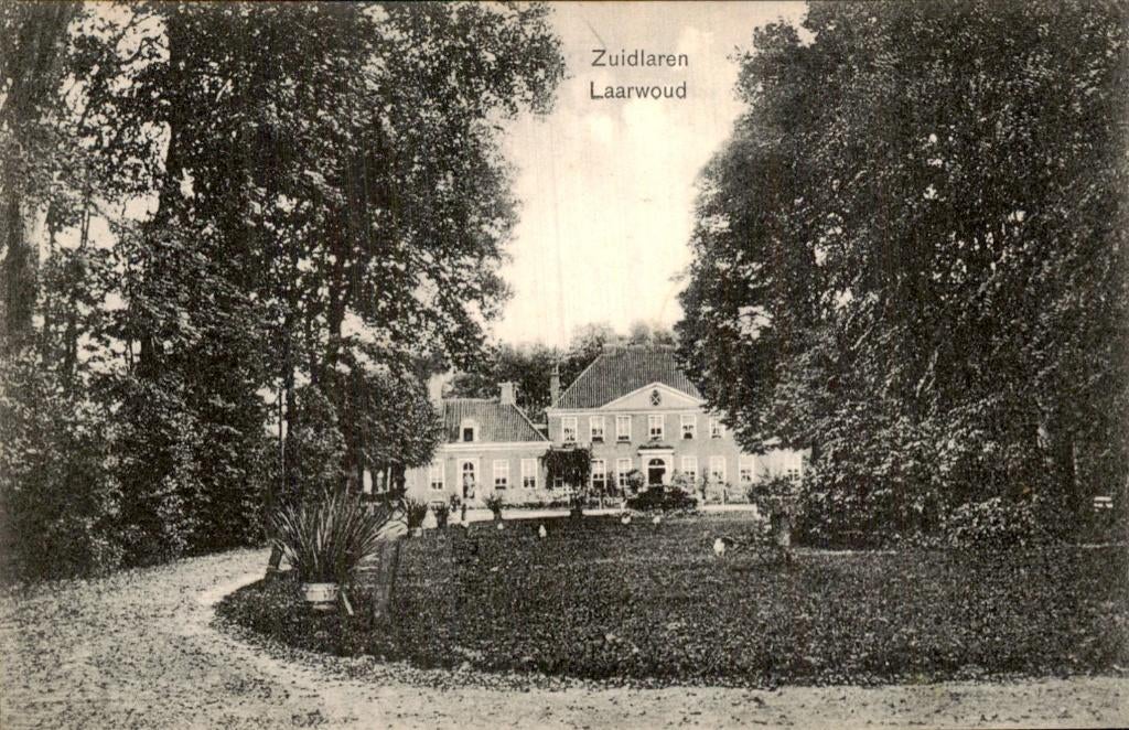 Zuidlaren- Laarwoud, Verzamelen, Ansichtkaarten | Nederland, Gelopen, Drenthe, Voor 1920, Ophalen of Verzenden