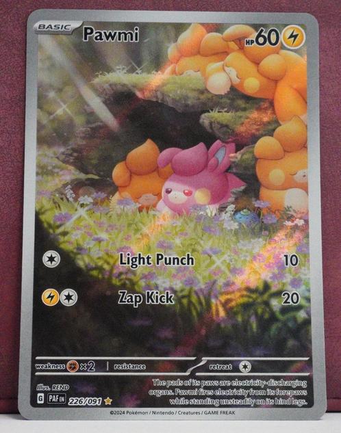Pawmi Gallery Art 226-091 Paldean Fates Pokémon Kaart, Hobby en Vrije tijd, Verzamelkaartspellen | Pokémon, Nieuw, Losse kaart