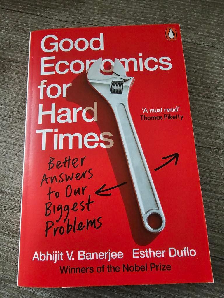 Good Economics for Hard Times - Banerjee & Duflo, Boeken, Ophalen of Verzenden, Gelezen