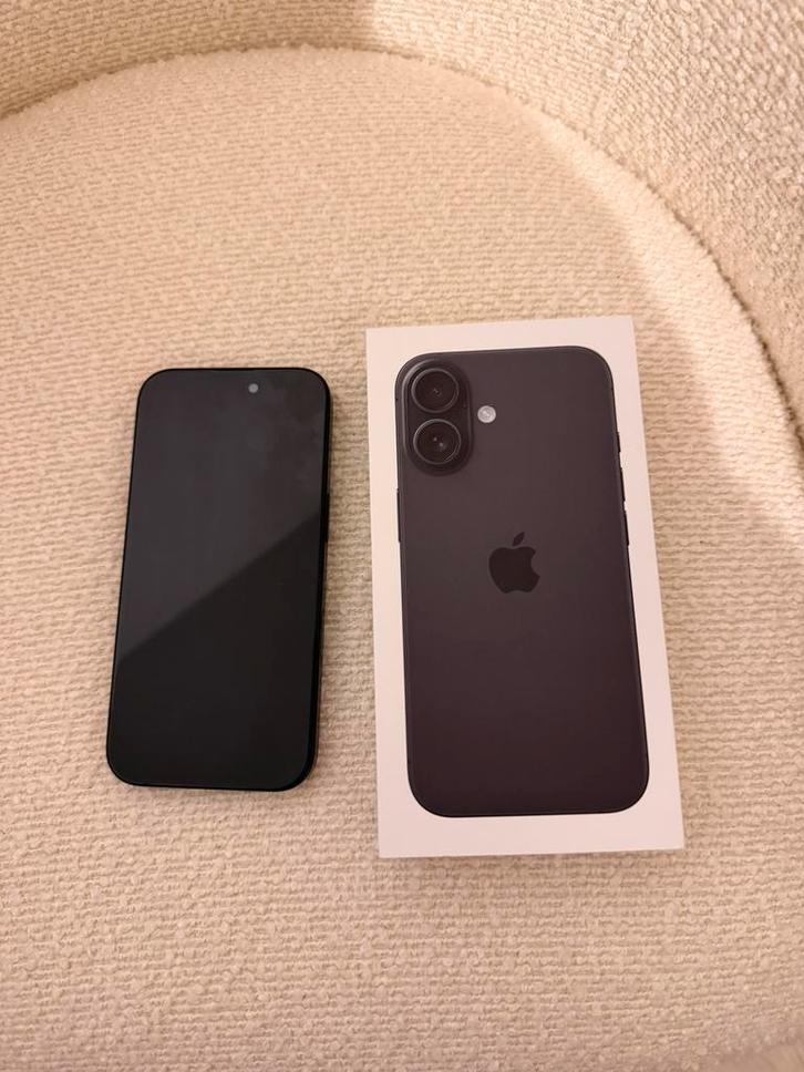 Iphone 16 -128GB - Zwart- Nieuwstaat!, Telecommunicatie, Mobiele telefoons | Apple iPhone, Nieuw, 128 GB, Zwart, Ophalen of Verzenden