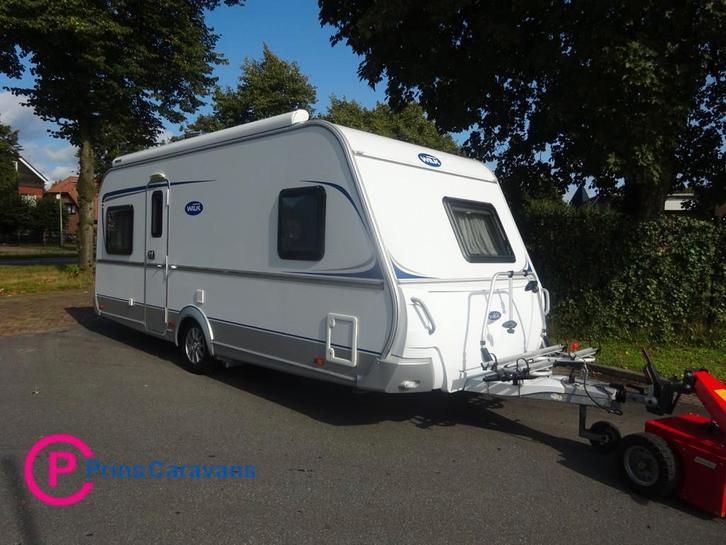 Wilk Sento 490 HTD+Mover+Luifel, Caravans en Kamperen, Caravans, Bedrijf, tot en met 4, 1250 - 1500 kg, Wilk, 7 tot 8 meter, Hordeur