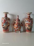 Satsuma Vaas Set van 3, Ophalen of Verzenden