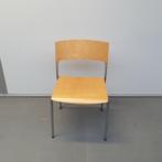 Set 3x Ahrend houten stoel - beuken kleur stoelen, Ophalen of Verzenden, Drie