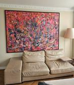 Natuzzi Leren Bankstel (2-zits + Daybed), Huis en Inrichting, Ophalen, Gebruikt, 50 tot 75 cm, Overige typen