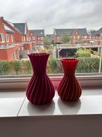 Roze 3D Vaasjes - Set van 2, Ophalen, Kunststof, Overige kleuren, Zo goed als nieuw
